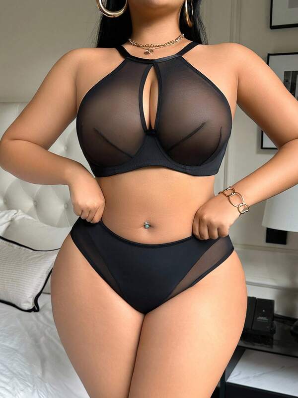 Mesh Underwire Set Plus